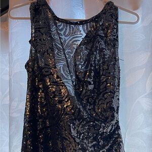 Lauren Ralph Lauren Black and Silver Dress